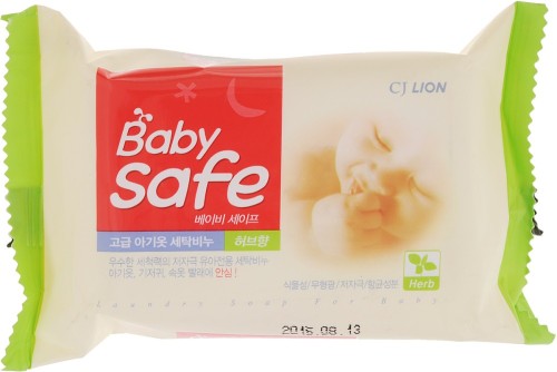 Мыло д/стирки детских вещей Lion "Baby Safe" с ароматом трав 190 г, м/у