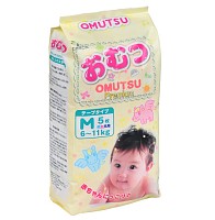 Omutsu Подгузники детские M (6-11 кг), 5шт