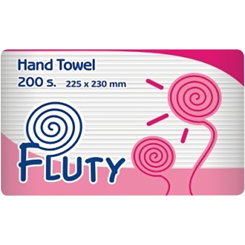 Бумажные полотенца "Fluty" для диспенсера 225*230мм, 200шт