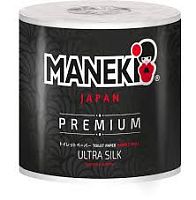 Туалетная бумага Maneki "B&W" трехслойная с ароматом жасмина 1 рулон