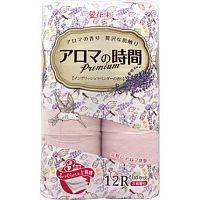 Туалетная бумага Marutomi "Premium" трехслойная c ароматом лаванды 12 рулонов