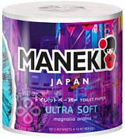 Туалетная бумага Maneki "Dream" двухслойная с тиснением и  ароматом магнолии 1 рулон