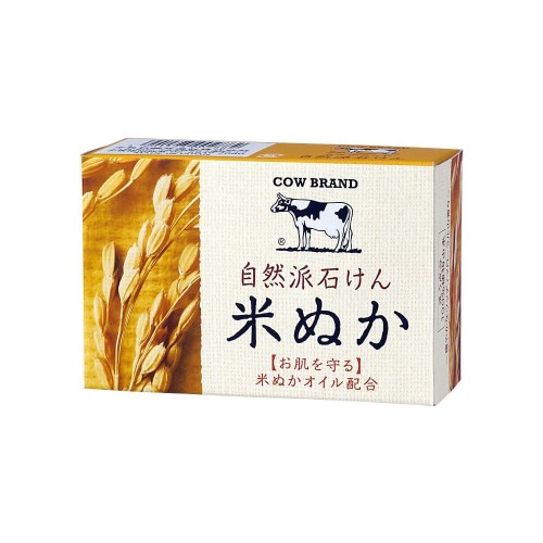 Молочное мыло Cow Brand натуральное с маслом рисовых отрубей, 100г