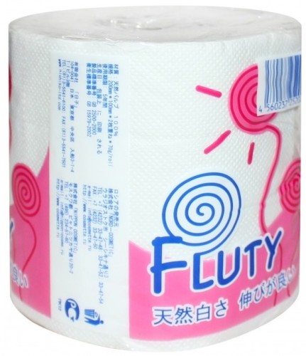 Туалетная бумага Gotaiyo "Fluty Red" двухслойная 1 рулон