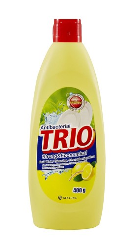 Средство д/мытья посуды KeraSys "TRIO" антибактериальное с ароматом лимона, 400 г