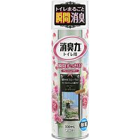 Освежитель воздуха "Shoushuuriki" аэрозоль для туалета с ароматом белых цветов 330 мл