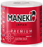 Туалетная бумага Maneki "RED" трехслойная без аромата 1 рулон