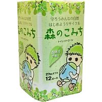Туалетная бумага Marutomi "GREEN ECO" двухслойная 12 рулонов